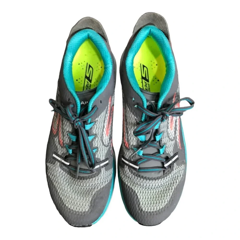 Skechers Shoes Mens 11 Grey GoRun Ultra 4‎ Trail Running Sneakers 54111 Charcoal